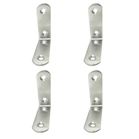 Staffa ad angolo EDM 86092 an24 Acciaio inossidabile 6 x 6 x 1,9 cm 4 Unità