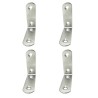Staffa ad angolo EDM 86092 an24 Acciaio inossidabile 6 x 6 x 1,9 cm 4 Unità