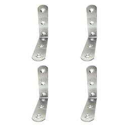 Staffa ad angolo EDM 86093 an24 Acciaio inossidabile 8 x 8 x 1,9 cm 4 Unità