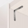 Staffa ad angolo EDM 86093 an24 Acciaio inossidabile 8 x 8 x 1,9 cm 4 Unità