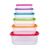 Set di 6 scatole porta pranzo 5five Simply Smart polipropilene 300 ml 225 ml 175 ml 12,5 ml 0,3 g 245 ml Multicolore Rettangolar