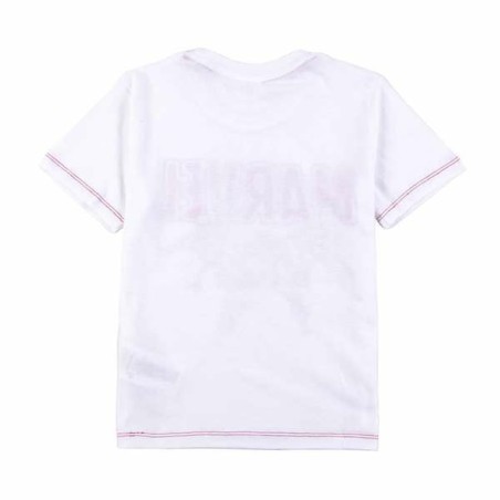 Maglia a Maniche Corte Bambino Marvel Bianco