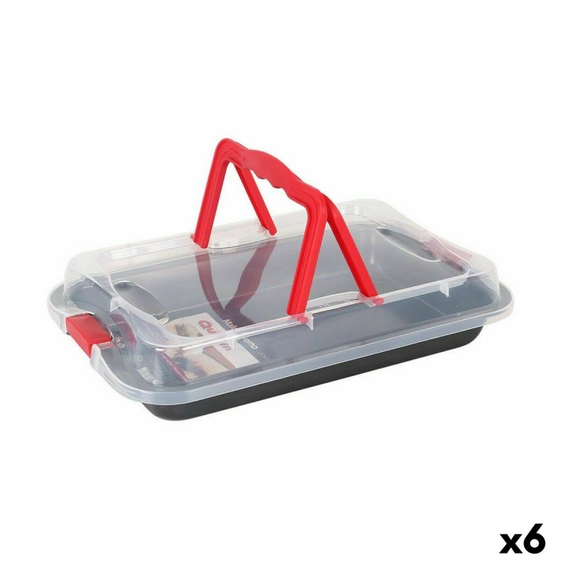 Stampo Removibile Quttin Acciaio al carbonio Nero Trasparente 36 x 23 x 4,5 cm (6 Unità) Stampo Removibile Quttin Acciaio al carbonio Nero Trasparente 36 x 23 x 4,5 cm (6 Unità)