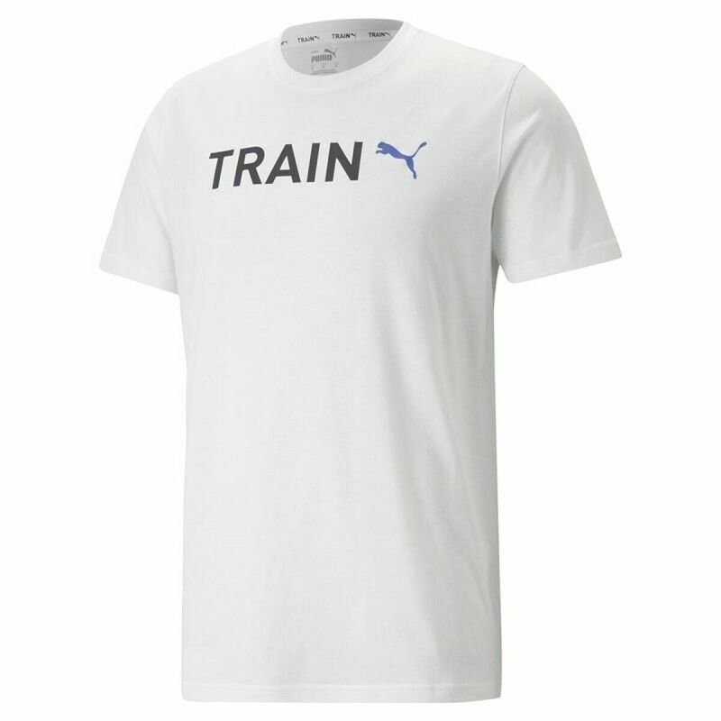Maglia a Maniche Corte Uomo Puma Graphic Tr Bianco Maglia a Maniche Corte Uomo Puma Graphic Tr Bianco