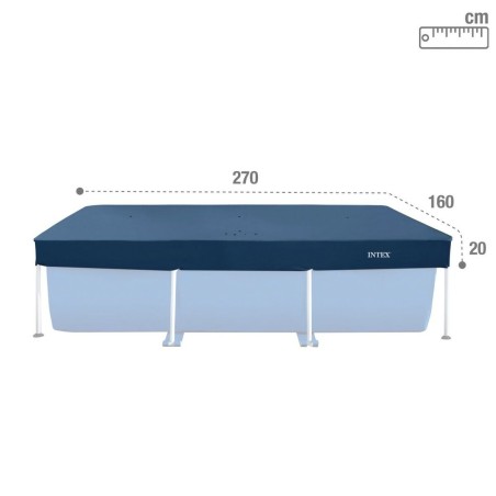 Copertura per piscina Intex Blu Marino 260 x 30 x 160 cm Rettangolare (6 Unità)