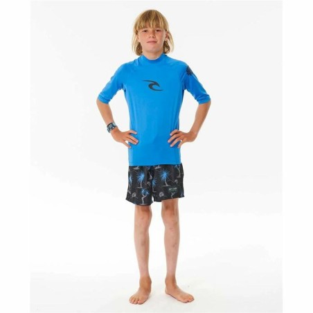 Maglia a Maniche Corte Uomo Rip Curl Wave pf Blu cielo