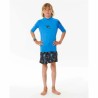 Maglia a Maniche Corte Uomo Rip Curl Wave pf Blu cielo