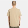 Maglia a Maniche Corte Uomo Timberland Kennebec River Linear Logo Marrone Chiaro