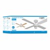 Ventilatore da Soffitto EDM 33802 Báltico Bianco 50 W ø 102 cm