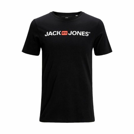 Maglia a Maniche Corte Uomo JJECORP LOGO TEE SS Jack & Jones 12137126 Nero (M) (1 Unità)