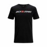 Maglia a Maniche Corte Uomo JJECORP LOGO TEE SS Jack & Jones 12137126 Nero (M) (1 Unità)