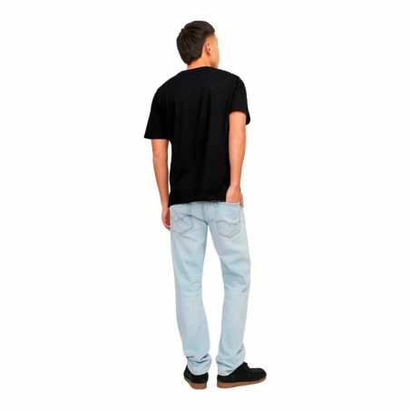 Maglia a Maniche Corte Uomo JJECORP LOGO TEE SS Jack & Jones 12137126 Nero (M) (1 Unità)