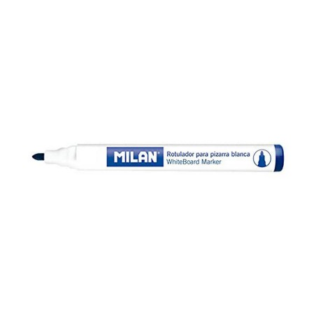 Pennarelli Milan Lavagna bianca 12 Unità Azzurro PVC