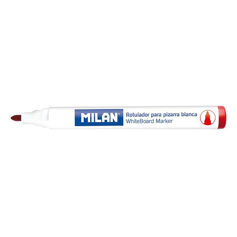 Pennarelli Milan Lavagna bianca 12 Unità Rosso PVC Pennarelli Milan Lavagna bianca 12 Unità Rosso PVC