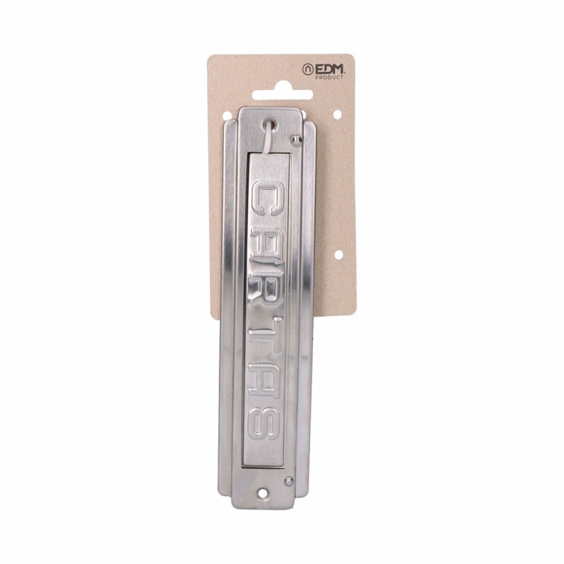 Piatti per cassette postali EDM 85578 Argentato Acciaio inossidabile 22 x 5 cm Piatti per cassette postali EDM 85578 Argentato Acciaio inossidabile 22 x 5 cm