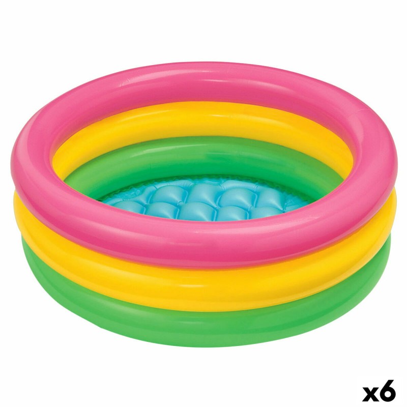 Piscina Gonfiabile per Bambini Intex Sunset Anelli 68 L 86 x 25 x 86 cm (6 Unità) Piscina Gonfiabile per Bambini Intex Sunset Anelli 68 L 86 x 25 x 86 cm (6 Unità)