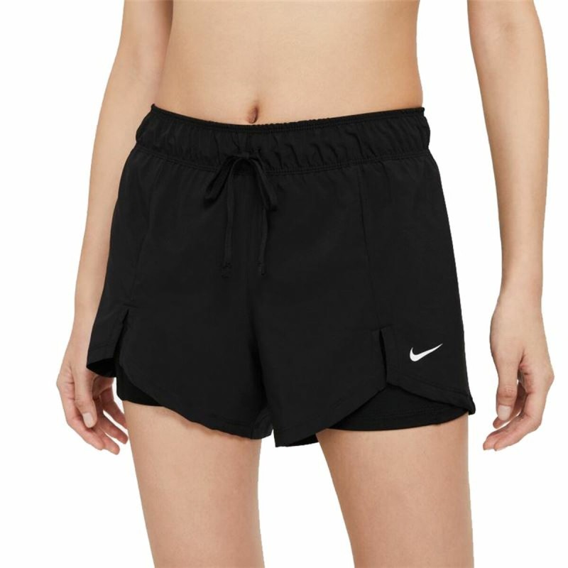 Pantaloncini Sportivi da Donna DF FLX ESS 2-IN-1 Nike Nero Pantaloncini Sportivi da Donna DF FLX ESS 2-IN-1 Nike Nero