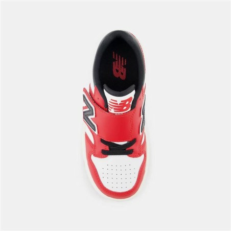 Scarpe Sportive per Bambini New Balance 480 HOOK LOOP Bianco Rosso Pomodoro