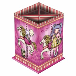 Portapenne Safta Carousel Rosa