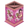 Portapenne Safta Carousel Rosa