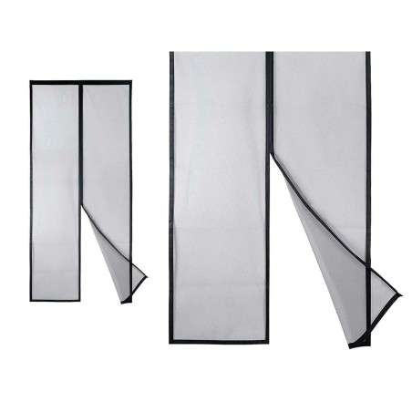 Zanzariera Kipit BA2301-490 Nero Poliestere Calamita 90 x 210 cm Magnetica (12 Unità)
