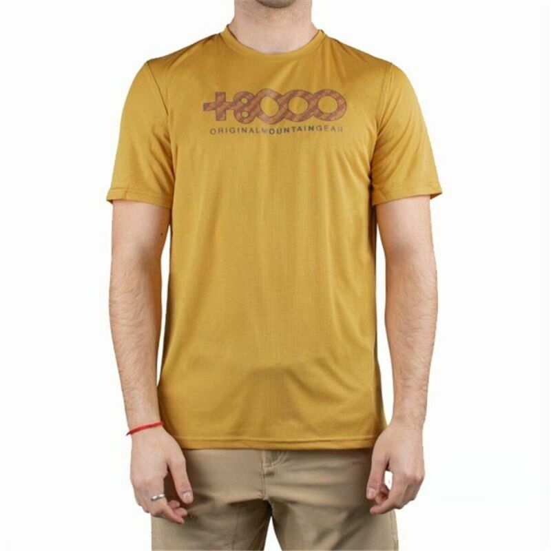 Maglia a Maniche Corte Uomo +8000 Usame Dorato Maglia a Maniche Corte Uomo +8000 Usame Dorato