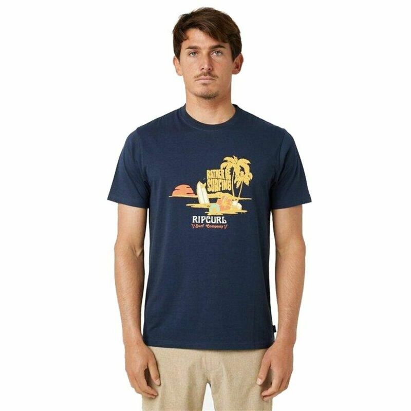 Maglia Rip Curl Framed Blu Marino Uomo Maglia Rip Curl Framed Blu Marino Uomo