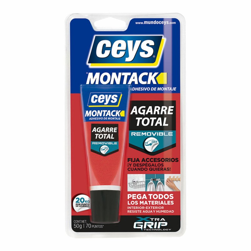 Adesivo per finiture Ceys Montack Removable 507250 50 g Adesivo per finiture Ceys Montack Removable 507250 50 g