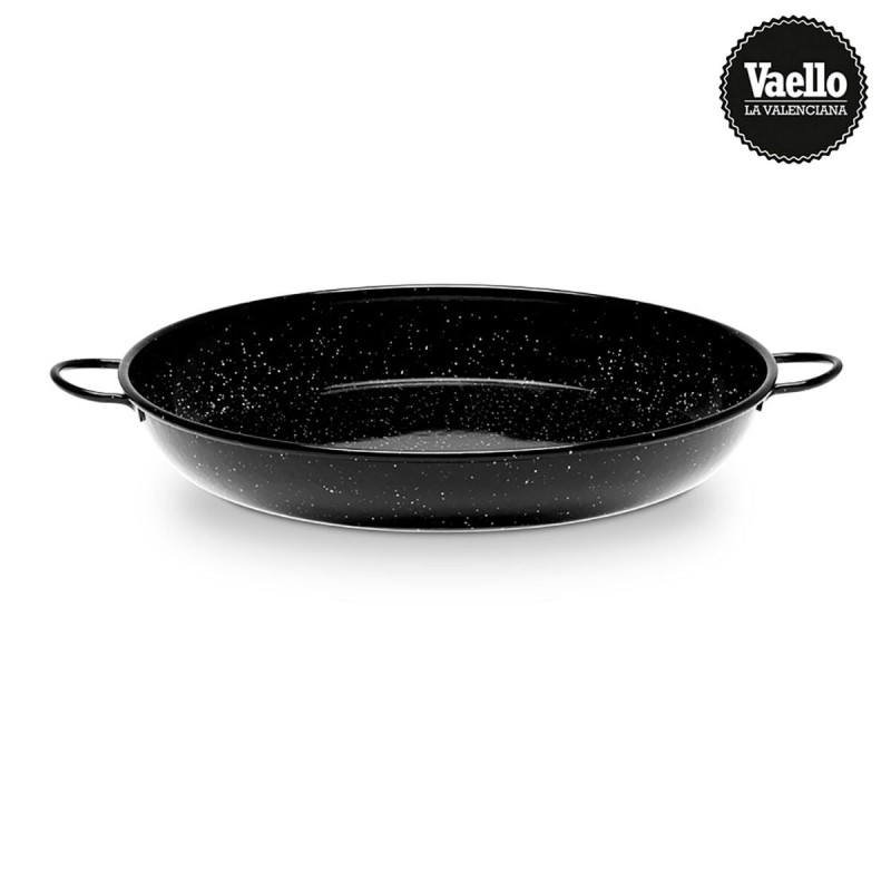 Teglia Vaello Nero Acciaio Smaltato Ø 30 cm 1 L Teglia Vaello Nero Acciaio Smaltato Ø 30 cm 1 L