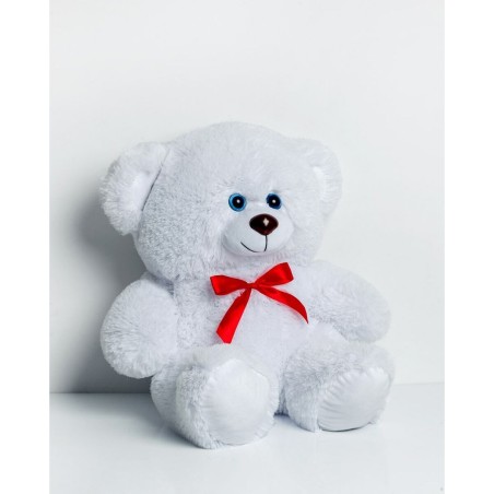 Orsetto di Peluche GO GIFT TOMMY 65 WH Bianco Stoffa 65 cm