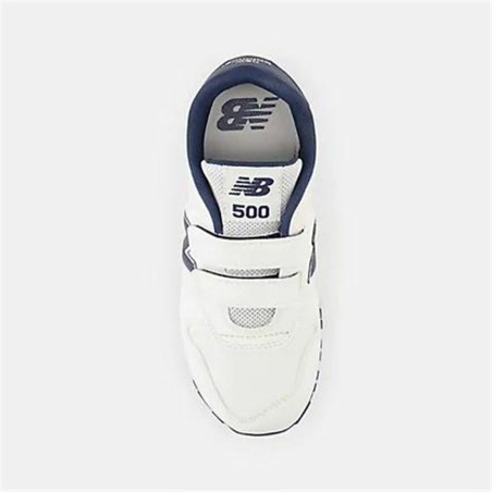 Scarpe da Tennis Casual Bambino New Balance 500 Hook Loop Bianco