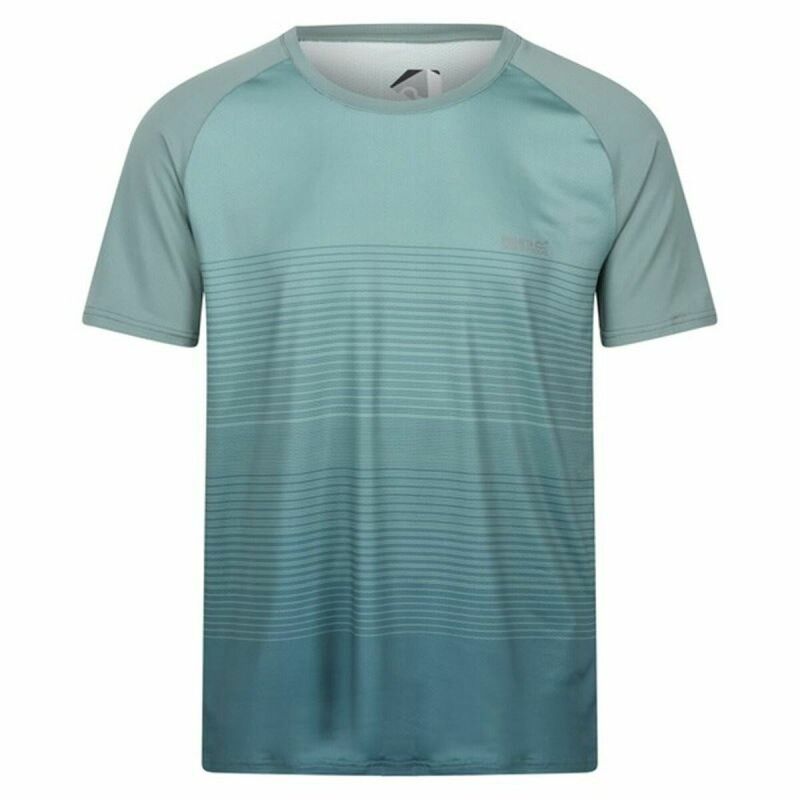 Maglia a Maniche Corte Uomo Regatta Pinmor Acquamarina Maglia a Maniche Corte Uomo Regatta Pinmor Acquamarina