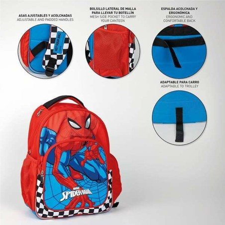 Zaino Scuola Spider-Man Rosso 32 x 15 x 42 cm
