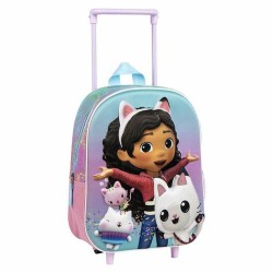 Trolley per la Scuola 3D Gabby's Dollhouse Rosa 25,0 x 31,0 x 10,0 cm
