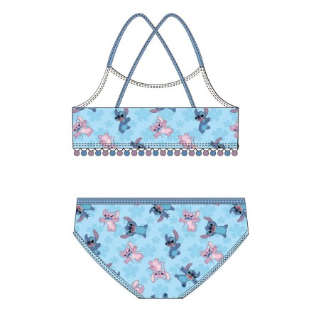 Bikini Per Bambine Stitch Azzurro