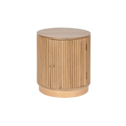 Comodino Home ESPRIT Naturale Legno di paulownia Legno MDF 43 x 43 x 48 cm