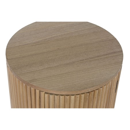 Comodino Home ESPRIT Naturale Legno di paulownia Legno MDF 43 x 43 x 48 cm