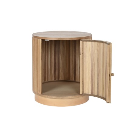Comodino Home ESPRIT Naturale Legno di paulownia Legno MDF 43 x 43 x 48 cm