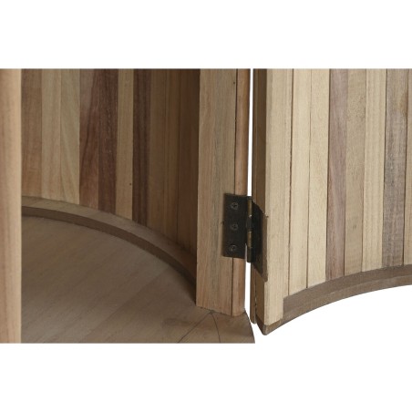 Comodino Home ESPRIT Naturale Legno di paulownia Legno MDF 43 x 43 x 48 cm