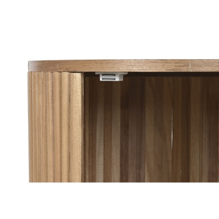 Comodino Home ESPRIT Naturale Legno di paulownia Legno MDF 43 x 43 x 48 cm