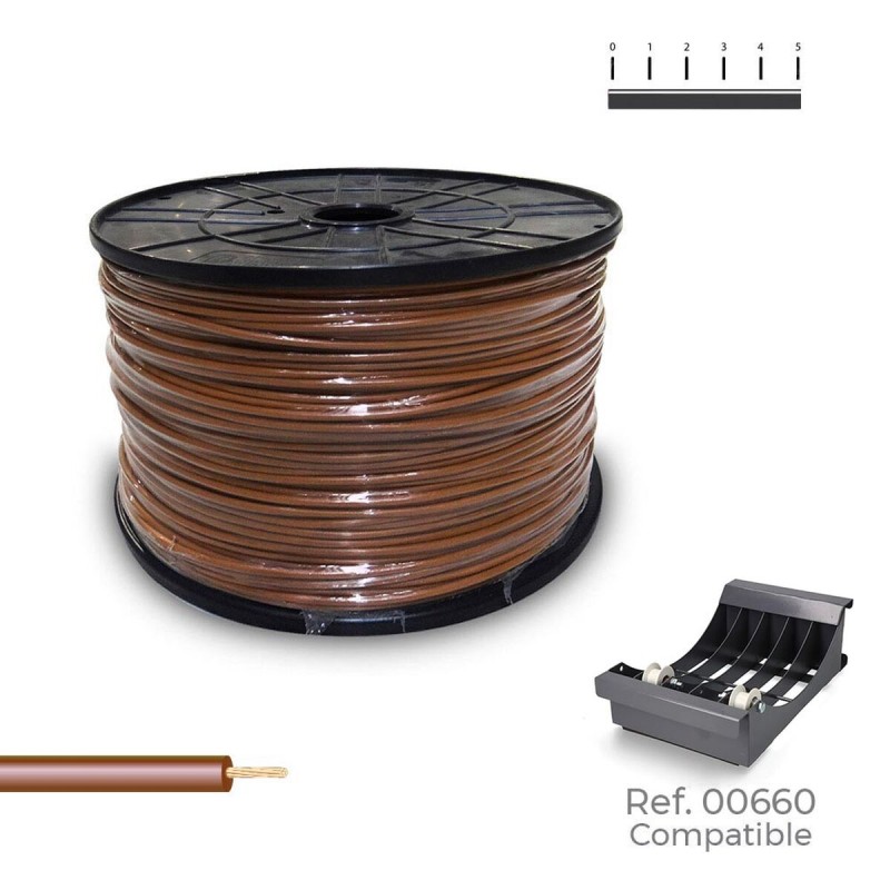 Cavo Elettrico Unipolare Sediles Marrone 400 m h07z1-k Bobina Cavo Elettrico Unipolare Sediles Marrone 400 m h07z1-k Bobina