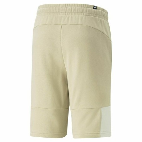 Pantaloncino Sportivo Puma  Essentials Block Tape Grigio Bianco