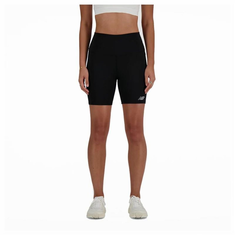Pantaloncini da Donna New Balance Nb Harmony High Rise Nero Pantaloncini da Donna New Balance Nb Harmony High Rise Nero