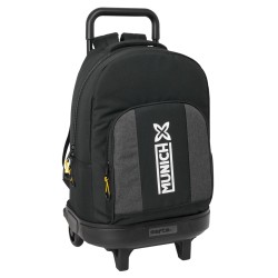 Trolley per la Scuola Munich Topo Nero 33 x 45 x 22 cm