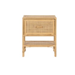 Comodino Home ESPRIT Marrone Rattan 47 x 30 x 55 cm