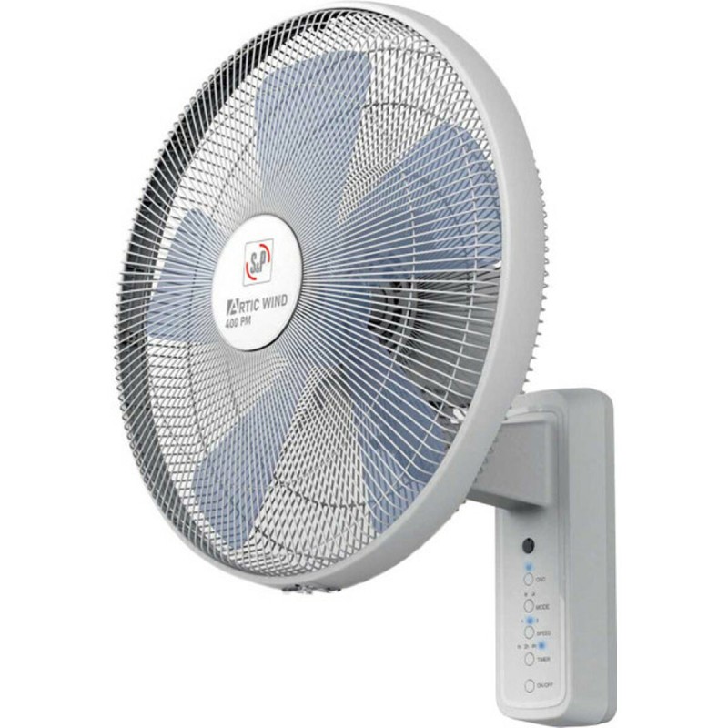 Ventilatore da Parete S&P WIND400PRC Grigio 55 W Ø 40 cm Ventilatore da Parete S&P WIND400PRC Grigio 55 W Ø 40 cm