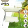 Altalena basculante Aktive 3 posti Avorio 180 x 107 x 160 cm