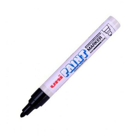 Marcatore permanente Uni-Ball PX-20 Nero (12 Unità)