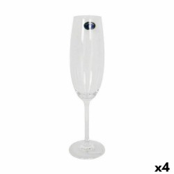 Calice da champagne Bohemia Crystal Clara 220 ml Champagne 6 Pezzi (4 Unità)