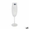 Calice da champagne Bohemia Crystal Clara 220 ml Champagne 6 Pezzi (4 Unità)